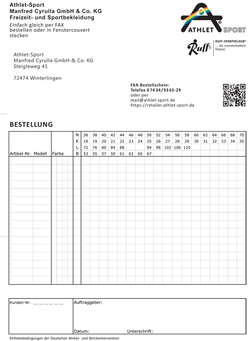 Bild von Bestellbogen NOS 2019│2020